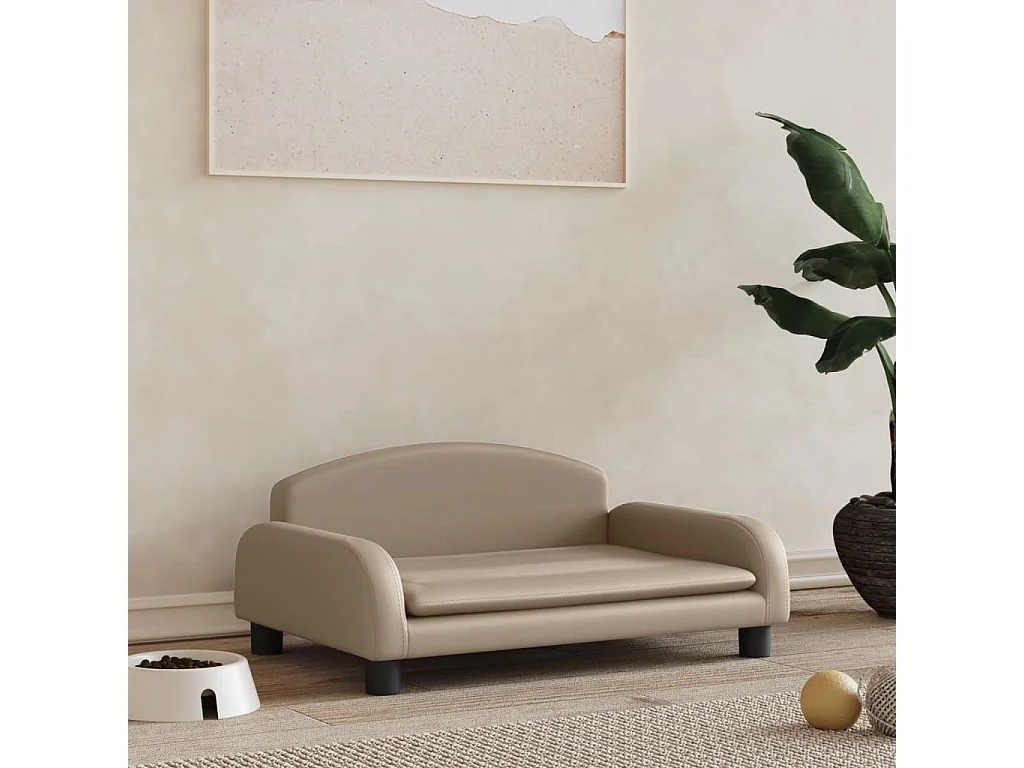 Nezihe  Lit pour cen cappuccino 70x45x30 cm similicuir