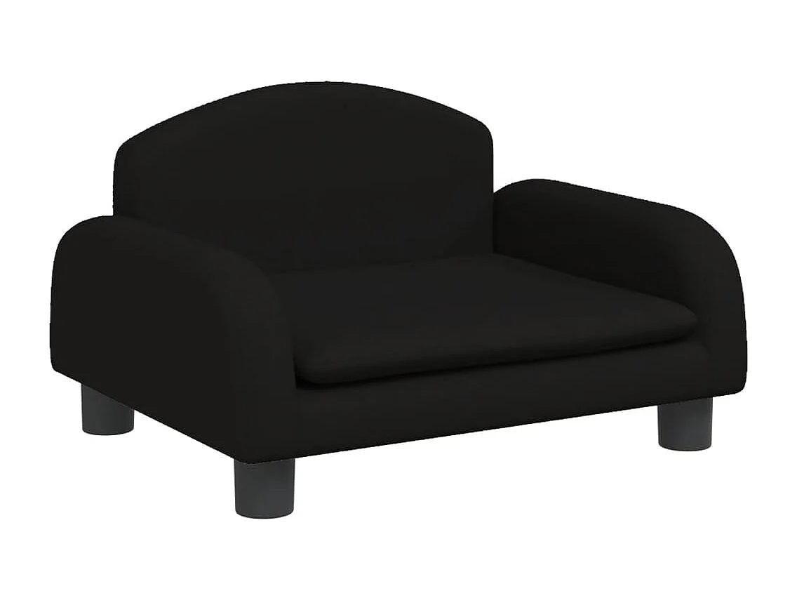 Nezihe  Lit pour cen noir 50x40x30 cm tissu