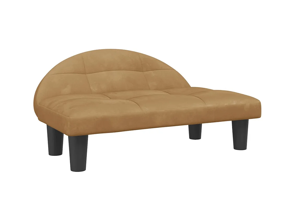 Fort Morgan  Lit pour cen marron 70x52x30 cm velours