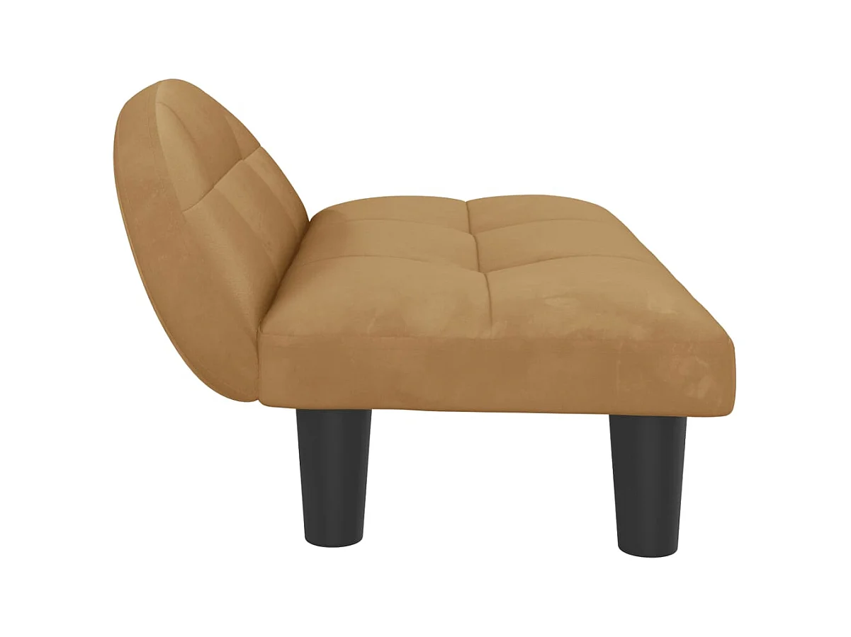 Fort Morgan  Lit pour cen marron 70x52x30 cm velours