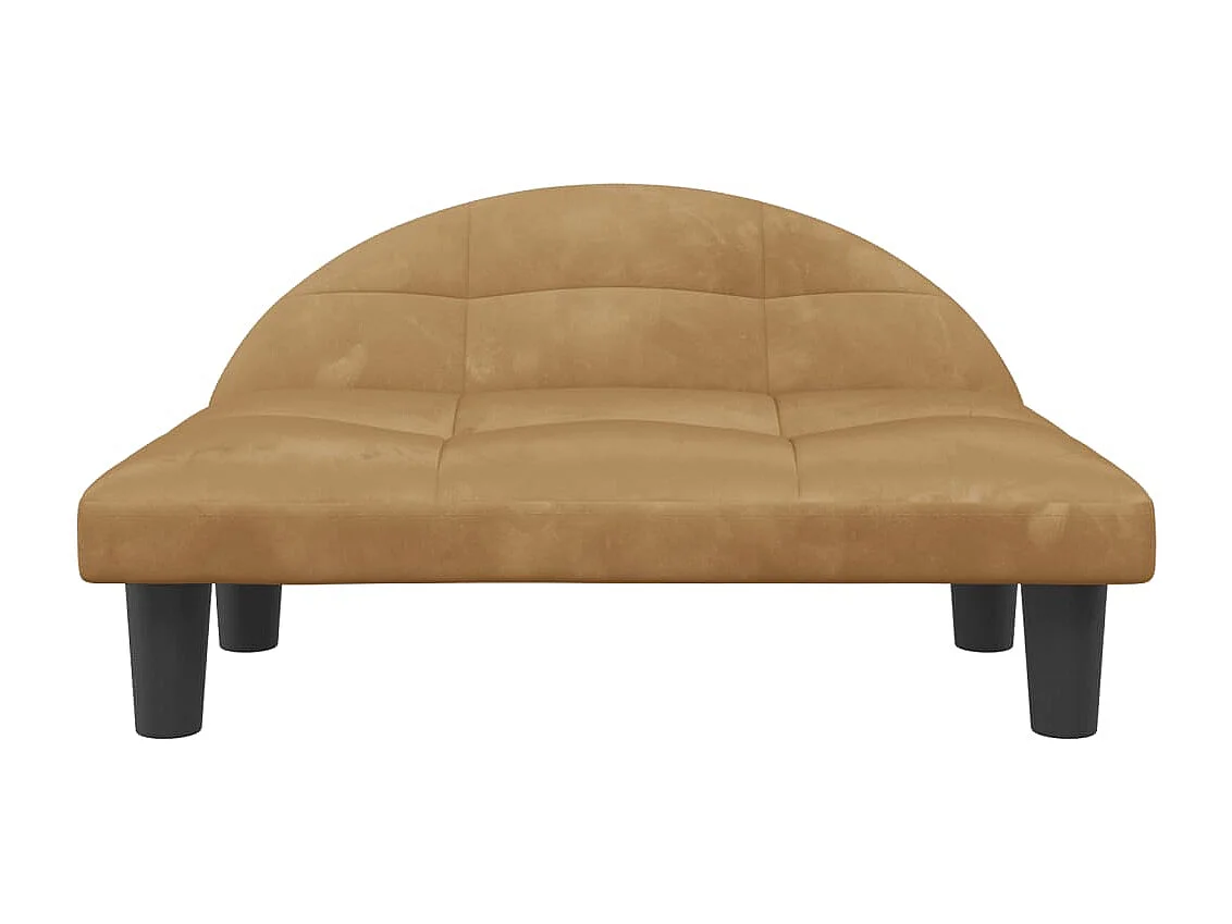 Fort Morgan  Lit pour cen marron 70x52x30 cm velours