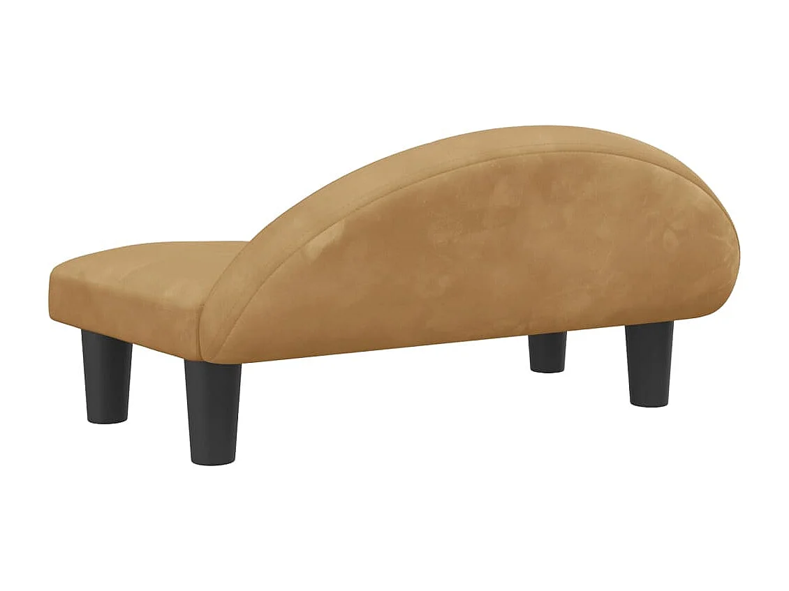 Fort Morgan  Lit pour cen marron 70x52x30 cm velours