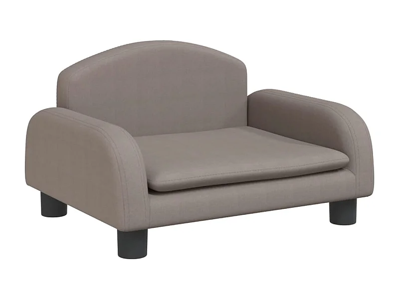 Nezihe  Cama para perros de tela gris taupe 50x40x30 cm