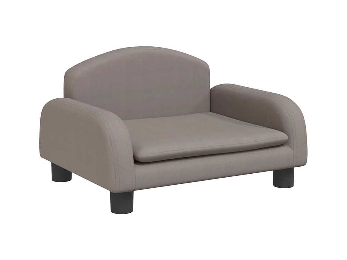 Nezihe  Cama para perros de tela gris taupe 50x40x30 cm