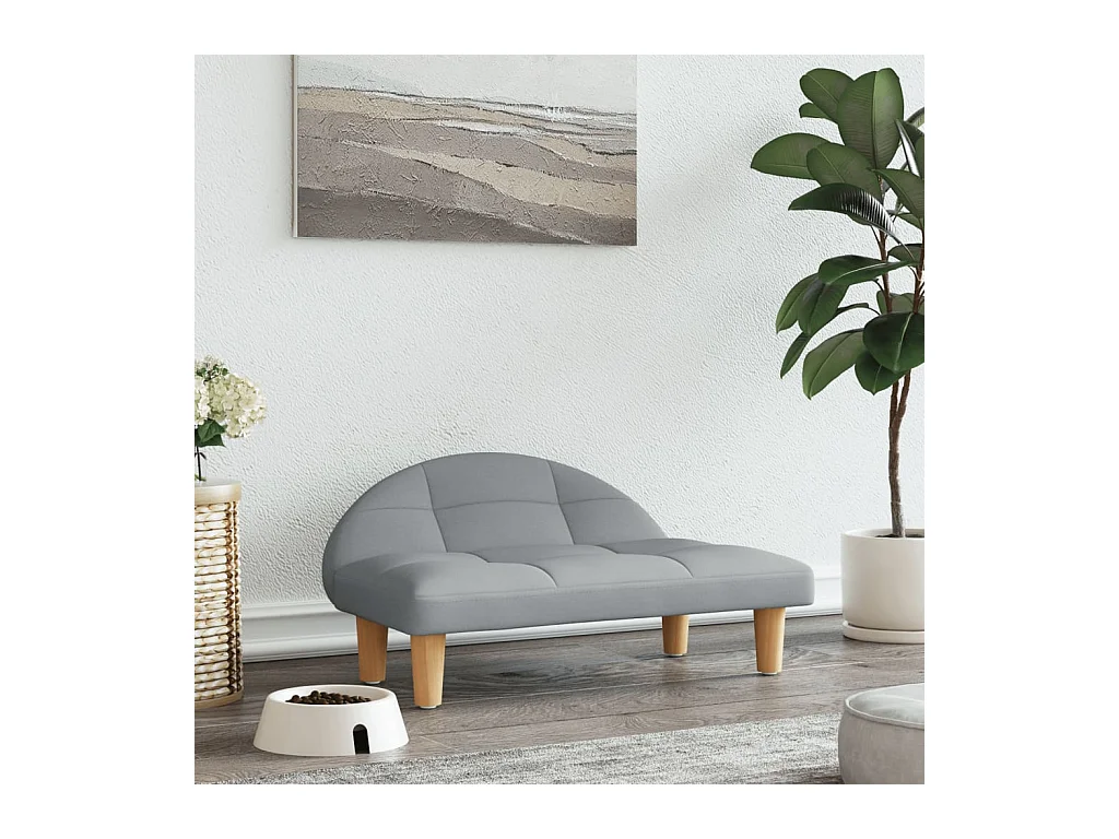 Fort Morgan  Lit pour cen gris clair 70x52x30 cm tissu