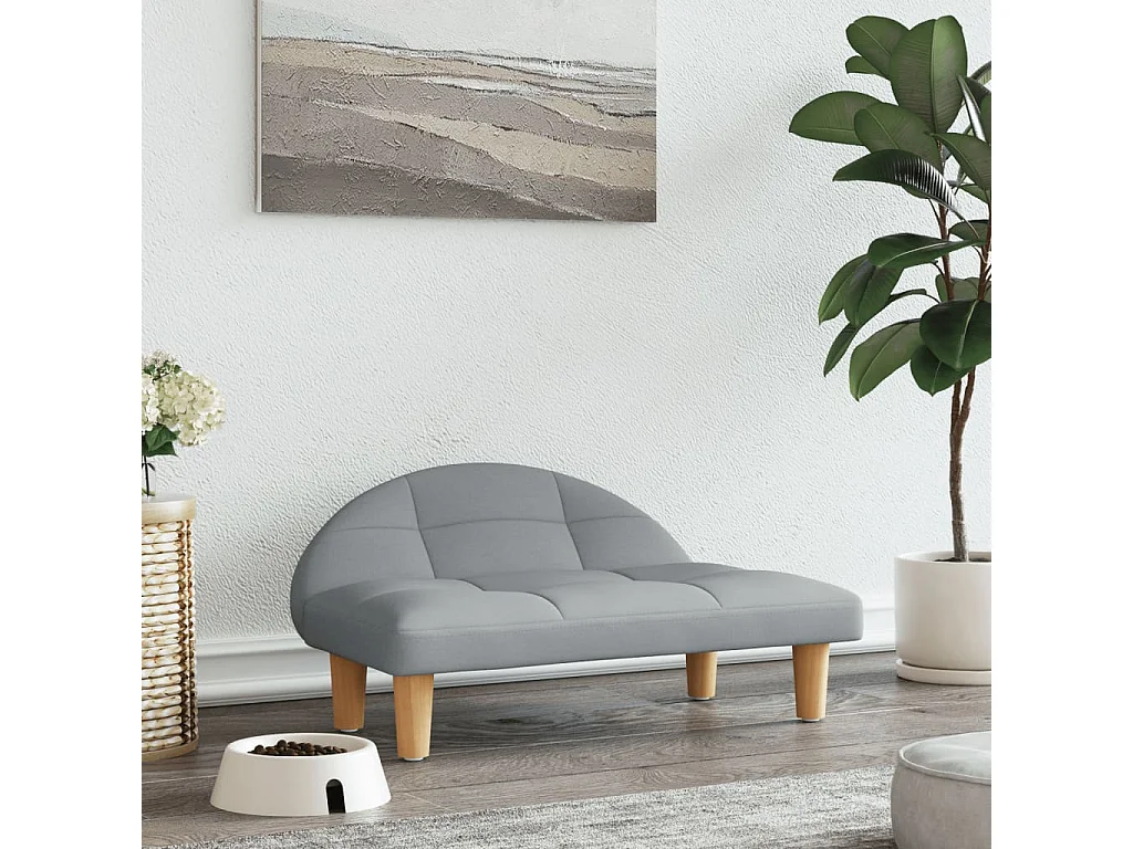 Fort Morgan  Lit pour cen gris clair 70x52x30 cm tissu