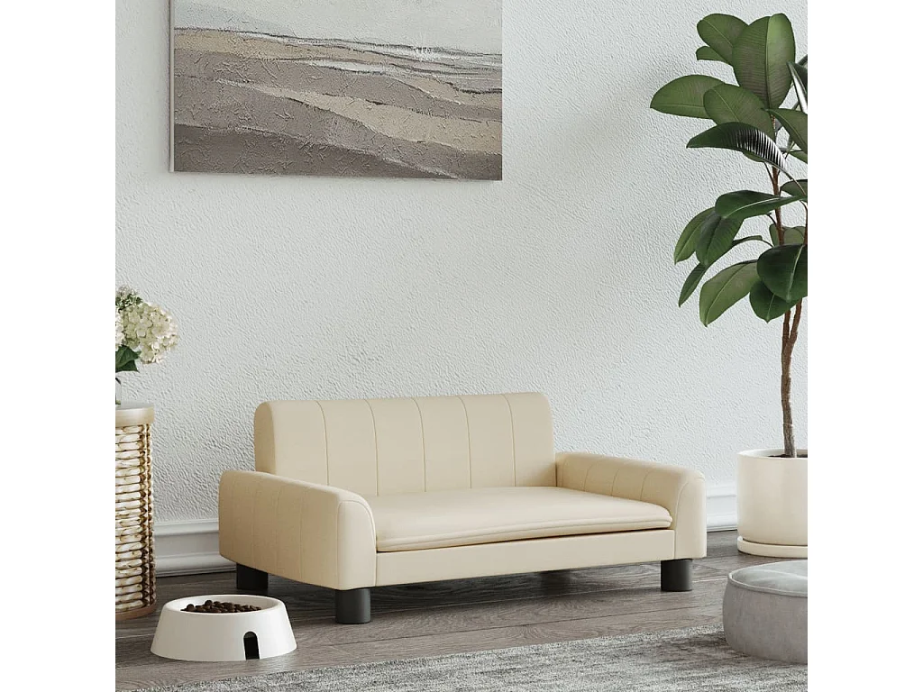 Trent Alan  Lit pour cen crème 70x45x30 cm tissu