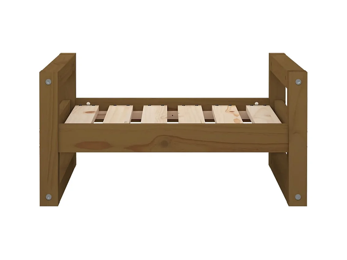 Harelbeke  Lit pour cen Marron miel 55,5x45,5x28 cm Bois de pin solide