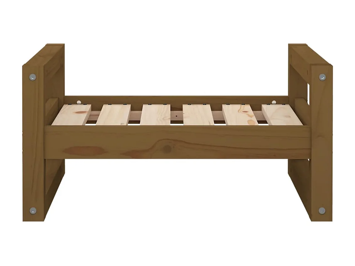 Harelbeke  Lit pour cen Marron miel 55,5x45,5x28 cm Bois de pin solide