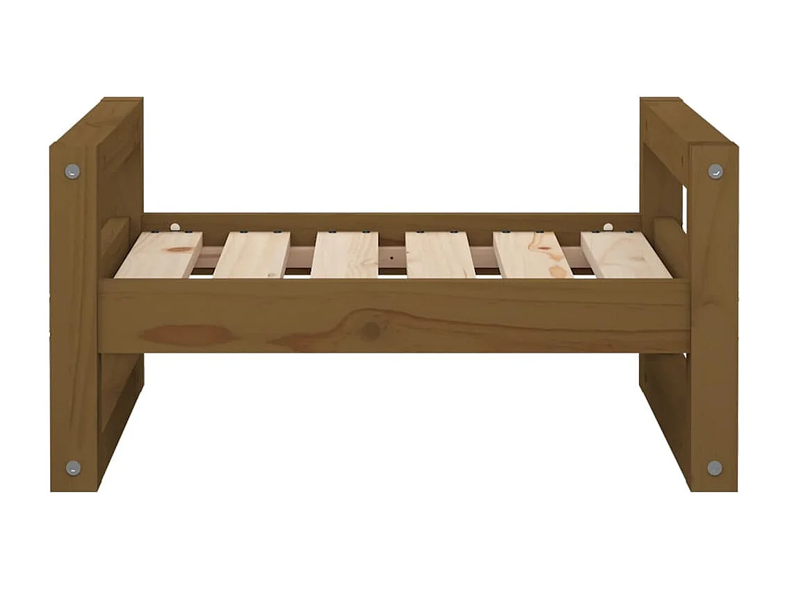 Harelbeke  Lit pour cen Marron miel 55,5x45,5x28 cm Bois de pin solide