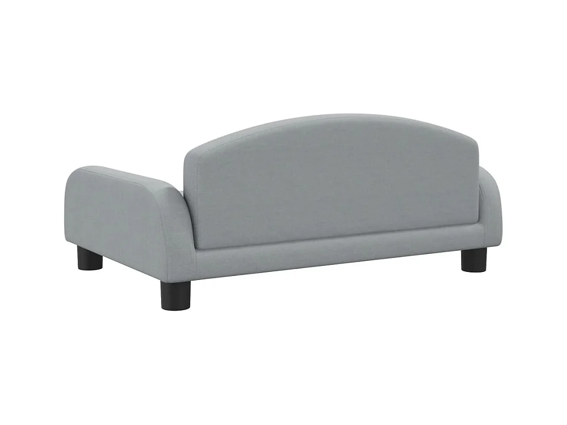 Nezihe  Lit pour cen gris clair 70x45x30 cm tissu