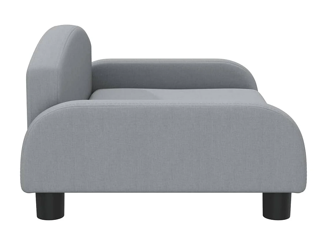 Nezihe  Lit pour cen gris clair 70x45x30 cm tissu