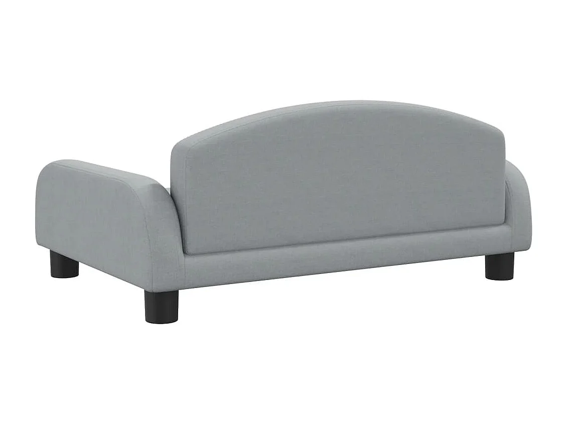 Nezihe  Lit pour cen gris clair 70x45x30 cm tissu