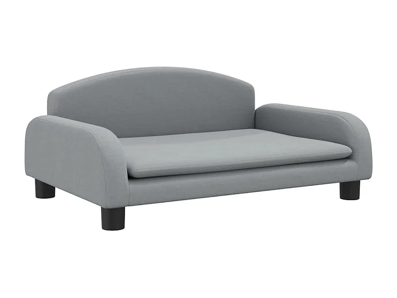 Nezihe  Lit pour cen gris clair 70x45x30 cm tissu