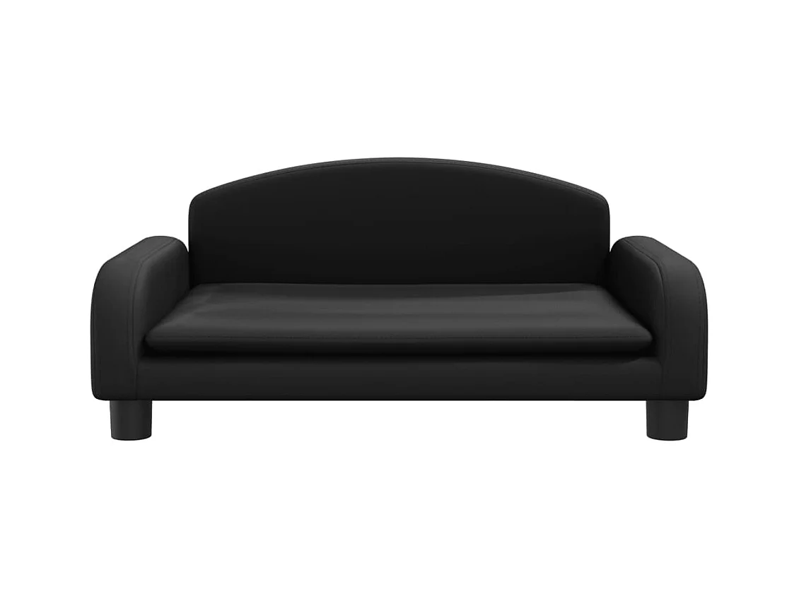 Nezihe  Lit pour cen noir 70x45x30 cm similicuir