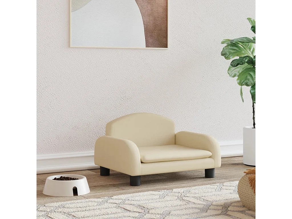 Nezihe  Lit pour cen crème 50x40x30 cm tissu