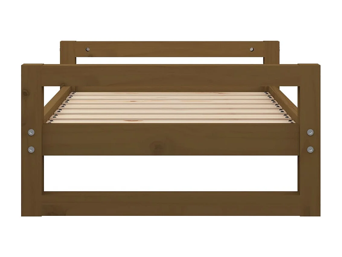 Harelbeke  Lit pour cen Marron miel 75,5x55,5x28 cm Bois de pin solide