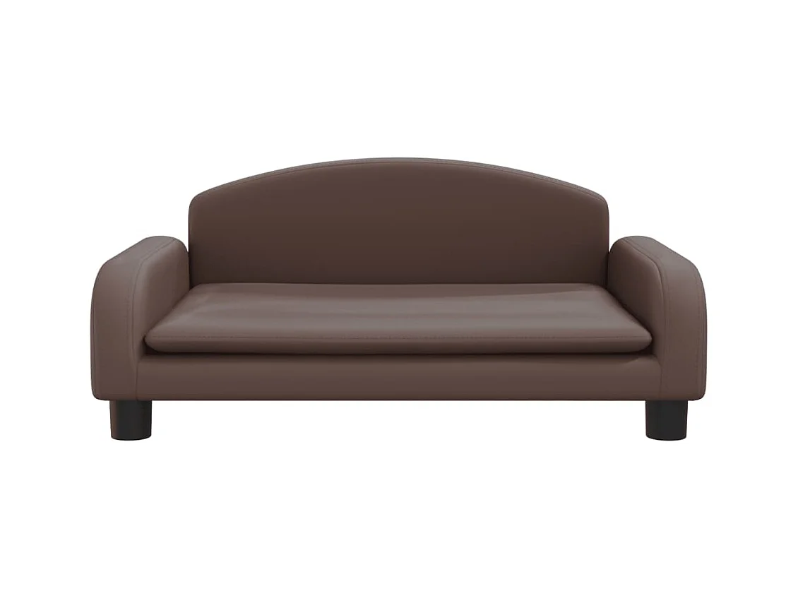 Nezihe  Lit pour cen marron 70x45x30 cm similicuir