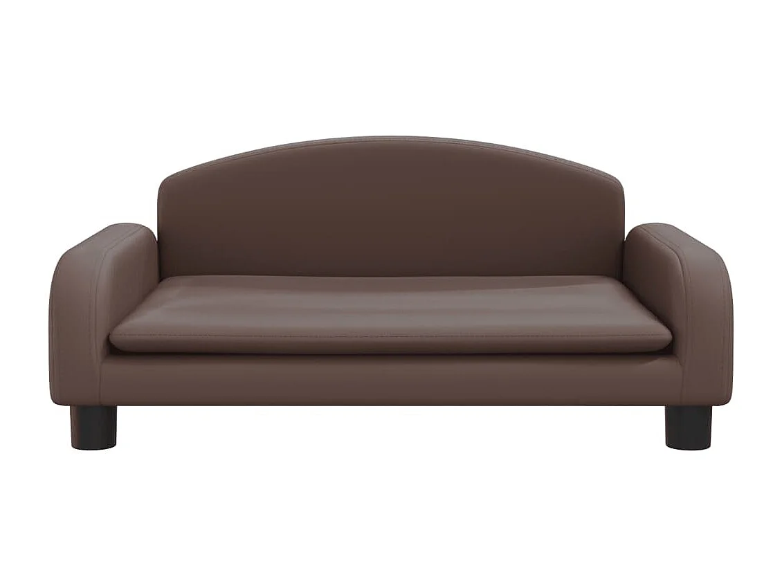 Nezihe  Lit pour cen marron 70x45x30 cm similicuir