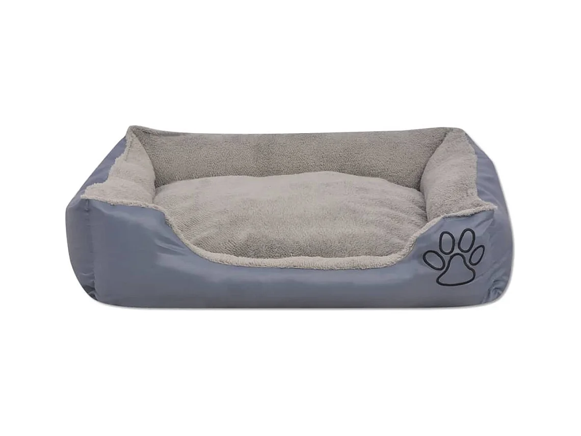 Zilena  Lit pour cens avec coussin rembourré Taille S Gris