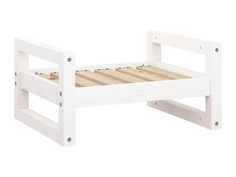 Harelbeke  Hondenmand 55,5x45,5x28 cm massief grenenhout wit