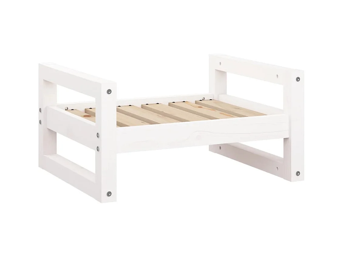 Harelbeke  Lit pour cen Blanc 55,5x45,5x28 cm Bois de pin solide