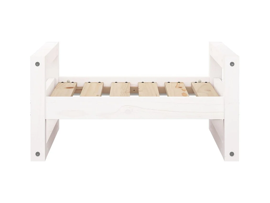 Harelbeke  Lit pour cen Blanc 55,5x45,5x28 cm Bois de pin solide