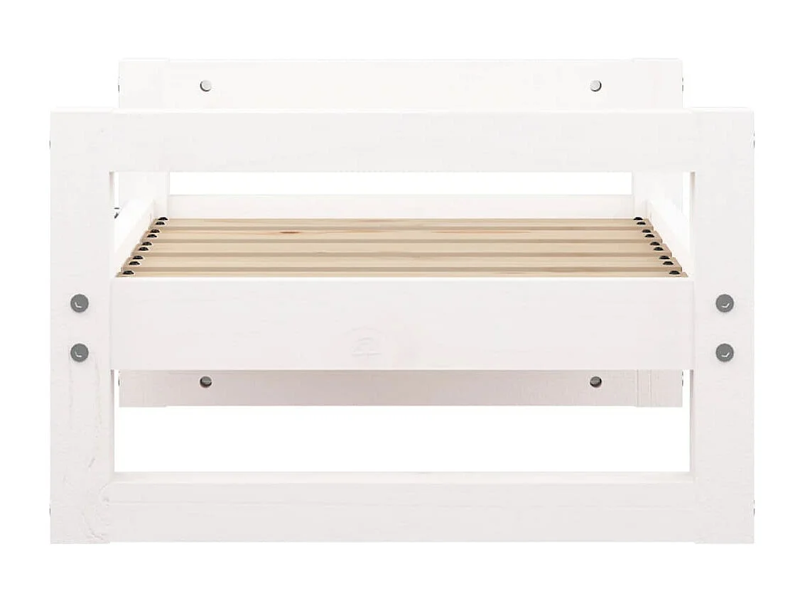 Harelbeke  Lit pour cen Blanc 55,5x45,5x28 cm Bois de pin solide