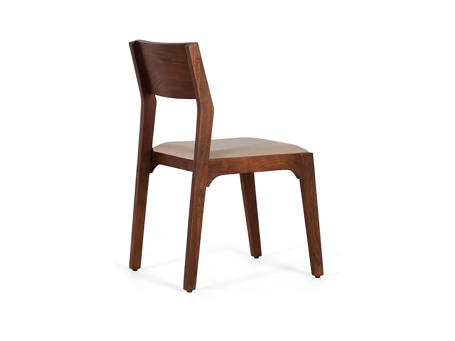 Chaise en bois de teck et pieds en fer