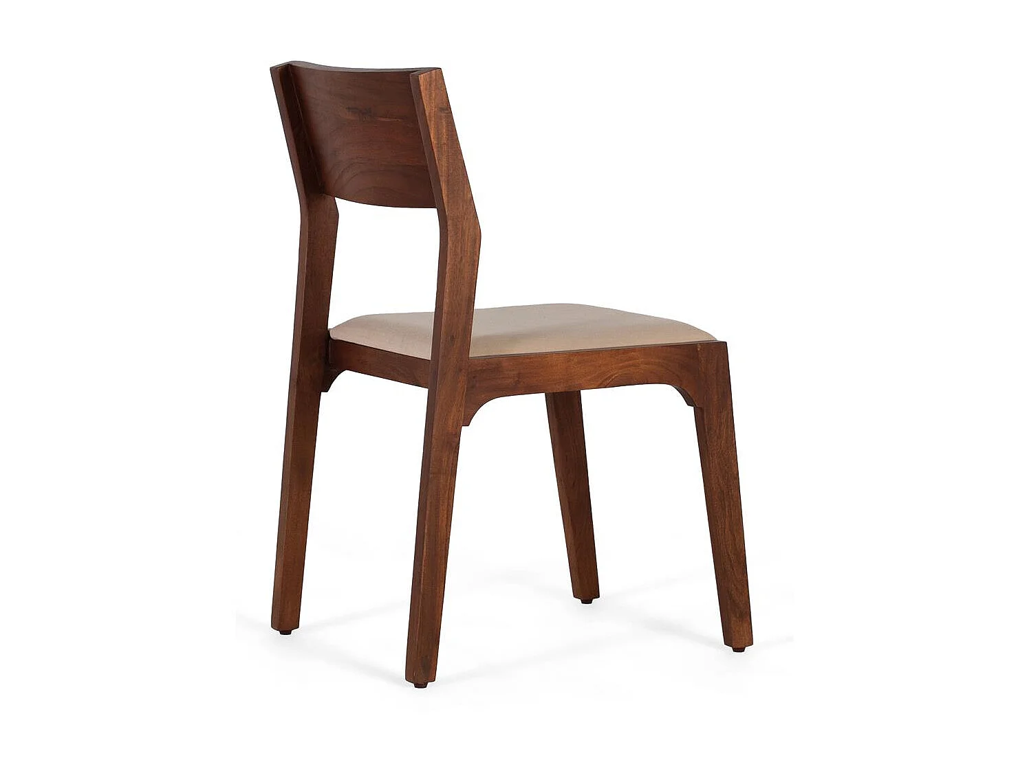 Chaise en bois de teck et pieds en fer