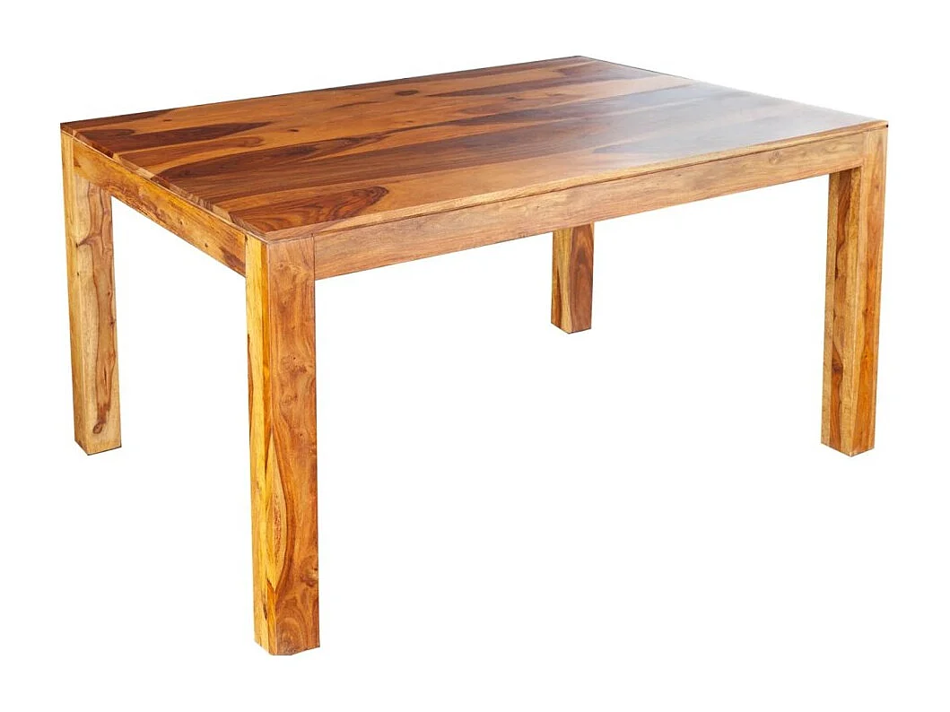 Table de salle à manger TAVINA – Rectangulaire 120 cm – Bois massif – Style rustique