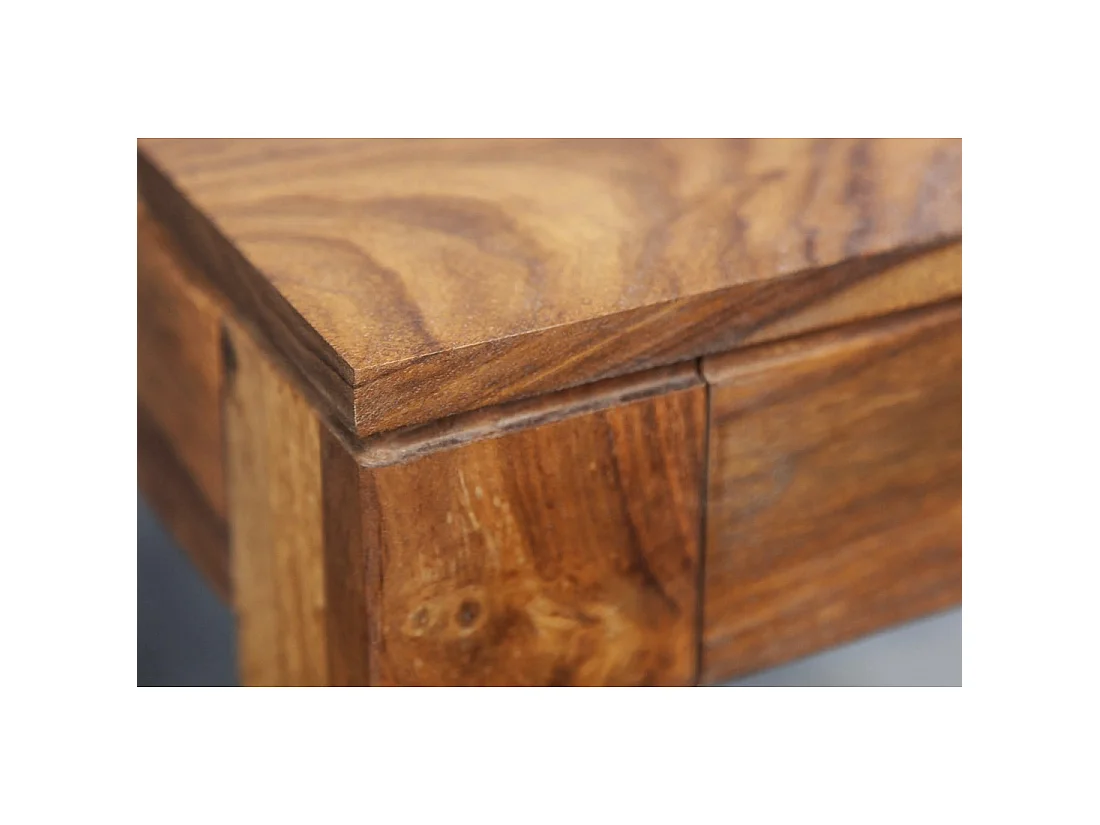 Table de salle à manger TAVINA – Rectangulaire 120 cm – Bois massif – Style rustique