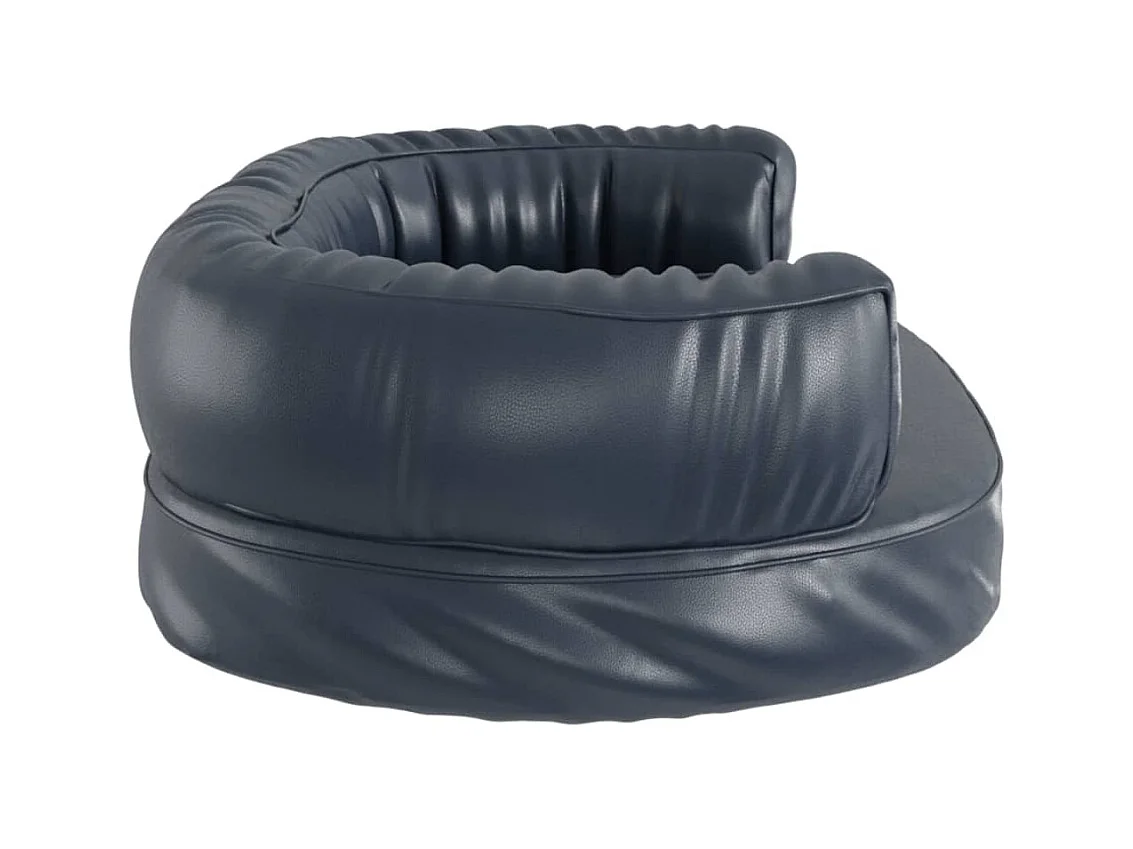 Aventura  Cama para perros de espuma cuero sintético azul oscuro 60x42 cm