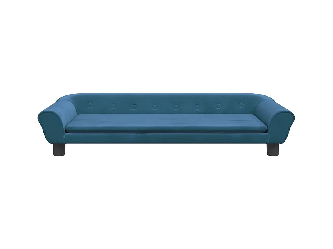 Angeren  Lit pour cen bleu 100x50x21 cm velours