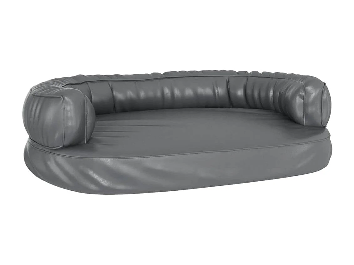 Aventura  Lit pour cen ergonomique Mousse Gris 75x53 cm Similicuir