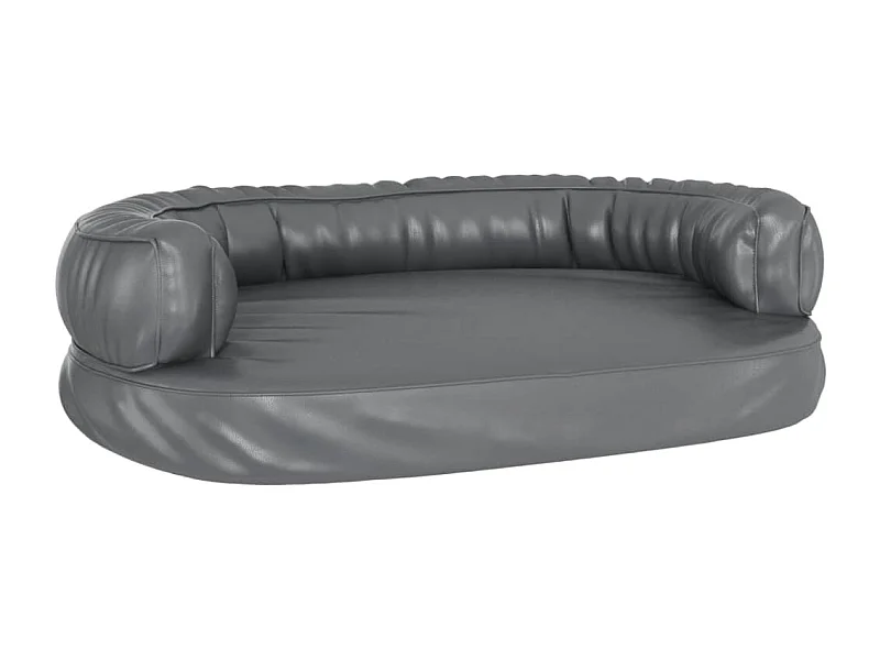 Aventura  Lit pour cen ergonomique Mousse Gris 75x53 cm Similicuir