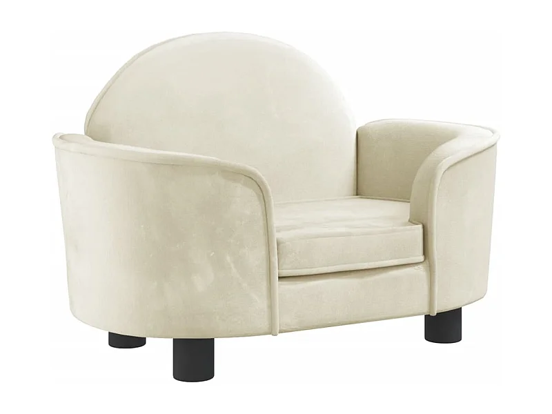 Ware Shoals  Lit pour cen crème 66x40x45 cm velours