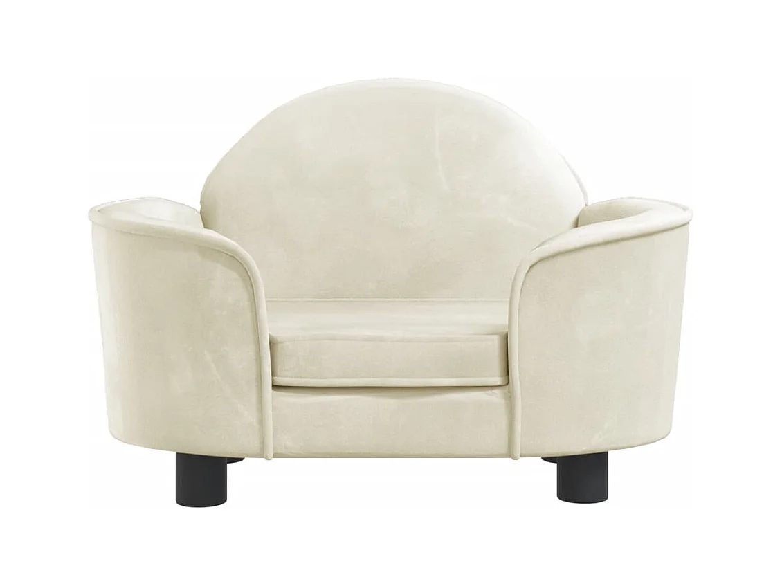 Ware Shoals  Lit pour cen crème 66x40x45 cm velours