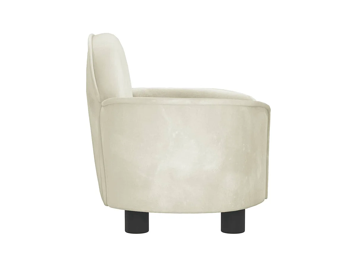 Ware Shoals  Lit pour cen crème 66x40x45 cm velours