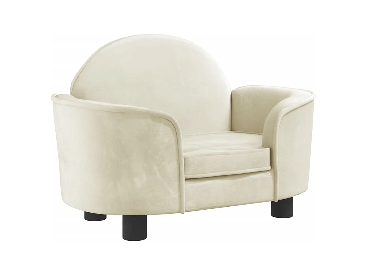 Ware Shoals  Hondenmand 66x40x45 cm fluweel crèmekleurig