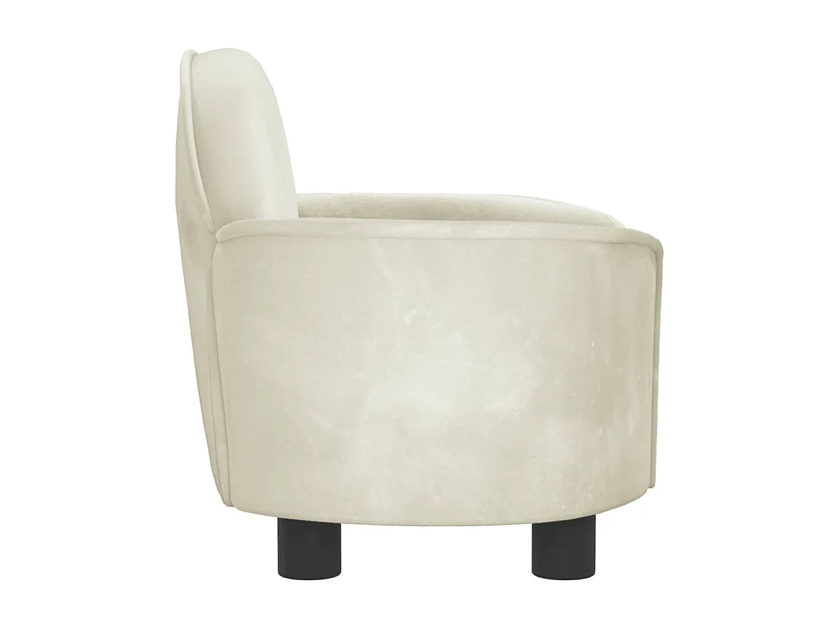 Ware Shoals  Lit pour cen crème 66x40x45 cm velours