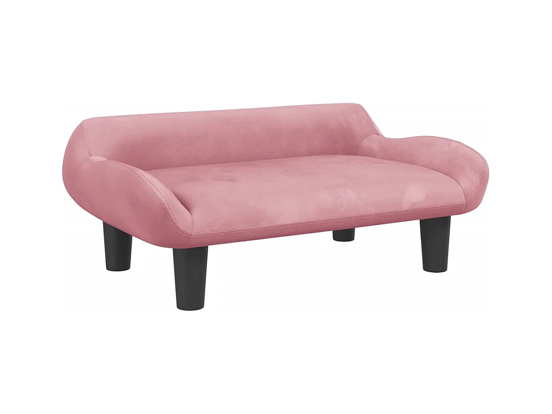 Kessel  Lit pour cen rose 70x40x24 cm velours