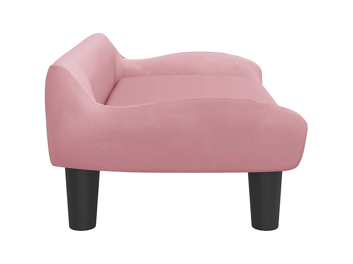 Kessel  Lit pour cen rose 70x40x24 cm velours