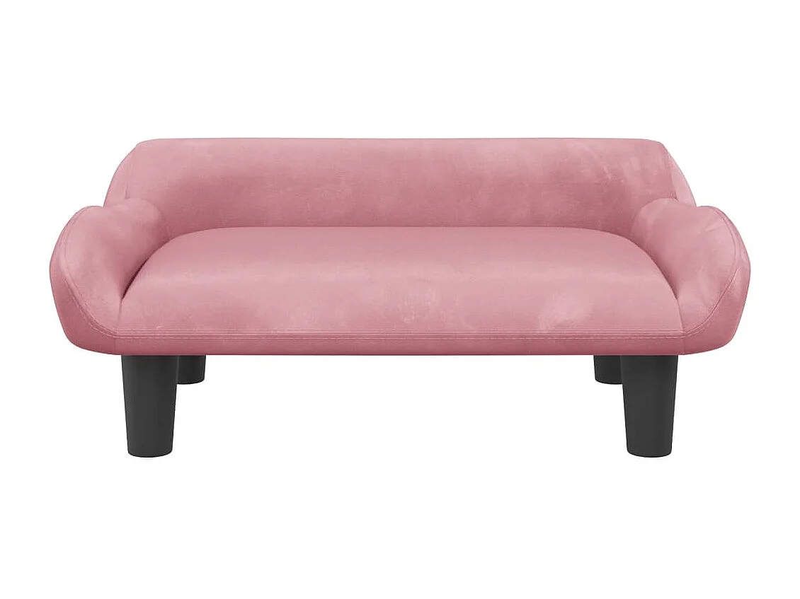 Kessel  Lit pour cen rose 70x40x24 cm velours