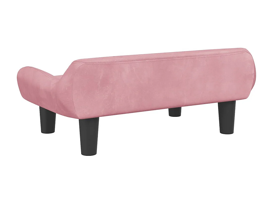 Kessel  Lit pour cen rose 70x40x24 cm velours