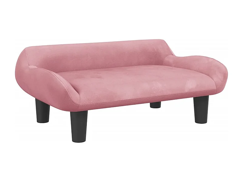 Kessel  Lit pour cen rose 70x40x24 cm velours