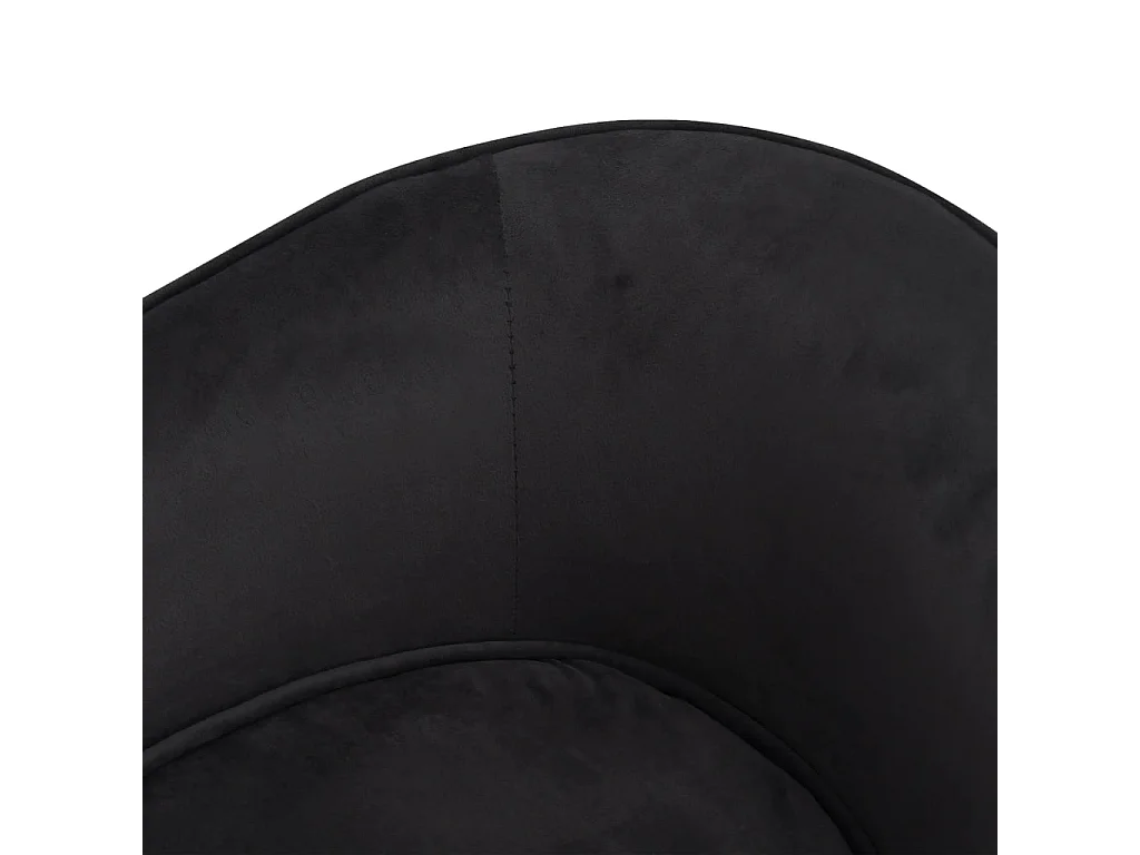 Vandœuvre-lès-Nancy  Canapé pour cen Noir 69x49x40 cm Peluche et similicuir