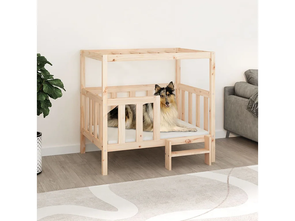 Varyn  Lit pour cen 105,5x83,5x100 cm Bois de pin solide