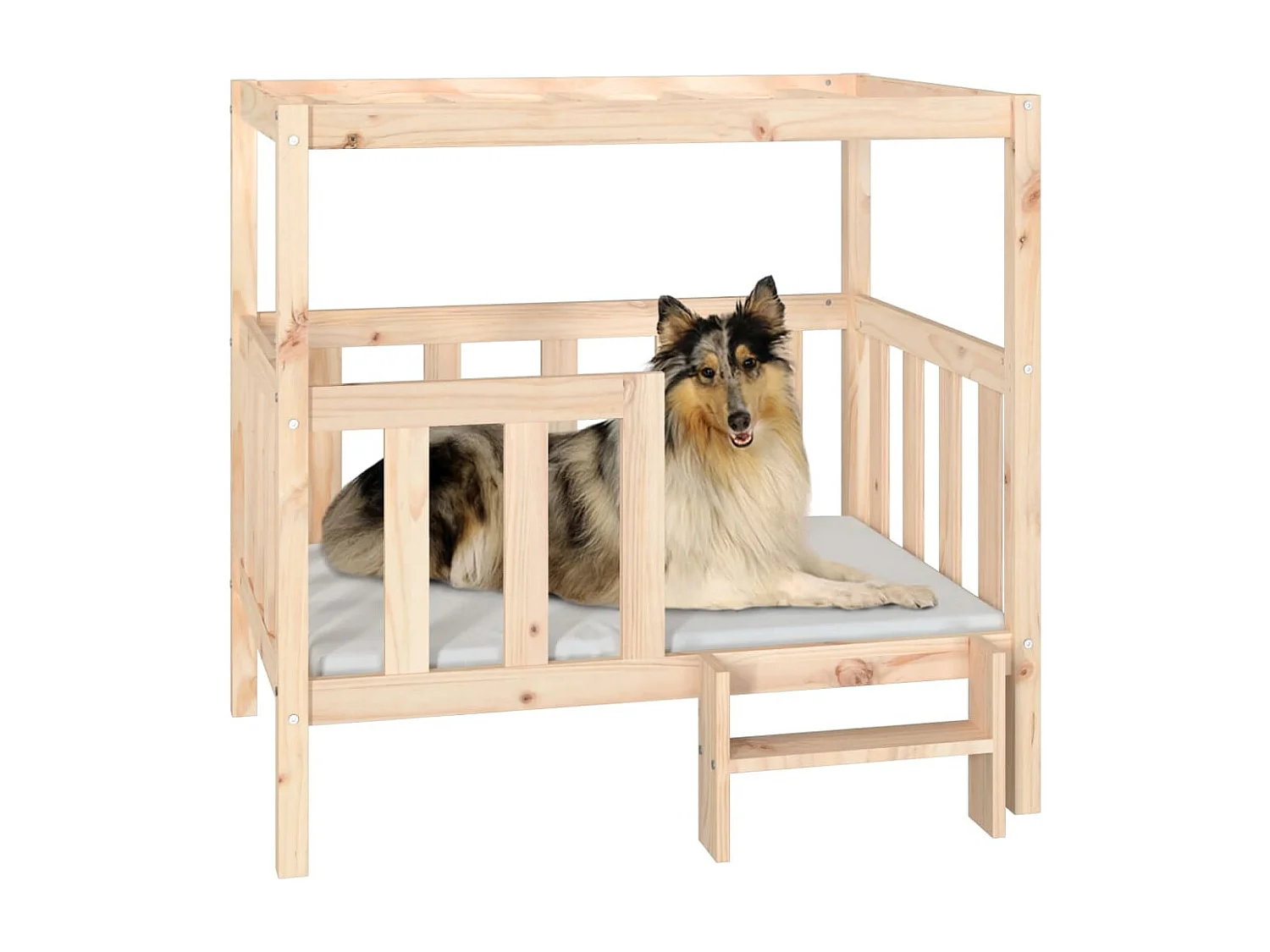 Varyn  Lit pour cen 105,5x83,5x100 cm Bois de pin solide