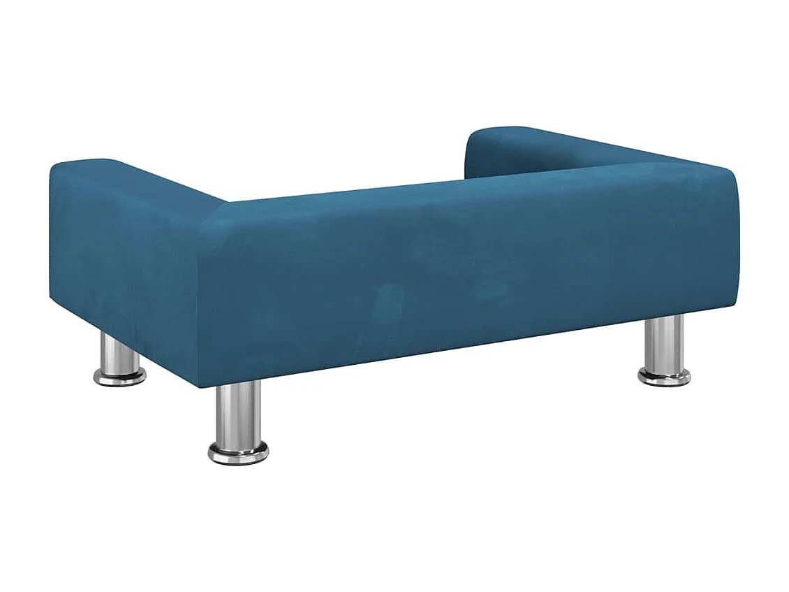 East Providence  Lit pour cen bleu 70x45x26,5 cm velours